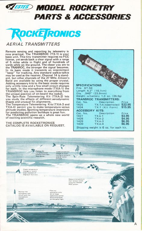 Rocketronics catalog entry